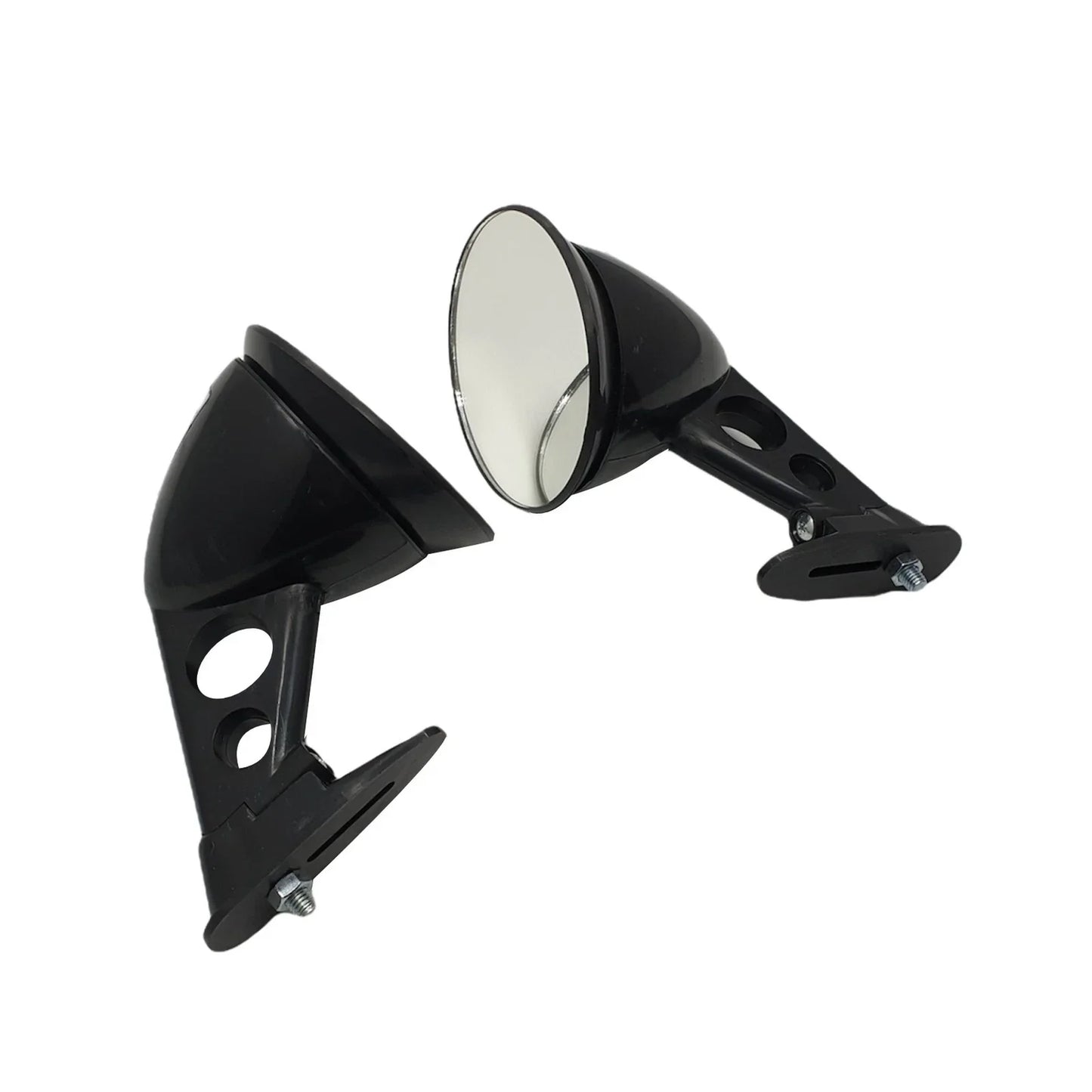 Black JDM Racing Sport Bullet Fender Side Mirror for Universal Fit