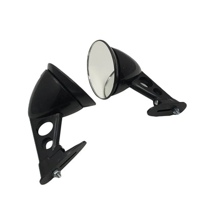 Black JDM Racing Sport Bullet Fender Side Mirror for Universal Fit