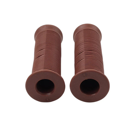Universal 7/8" 22MM Dark Brown Handlebar Grips for Scooter Bicycle