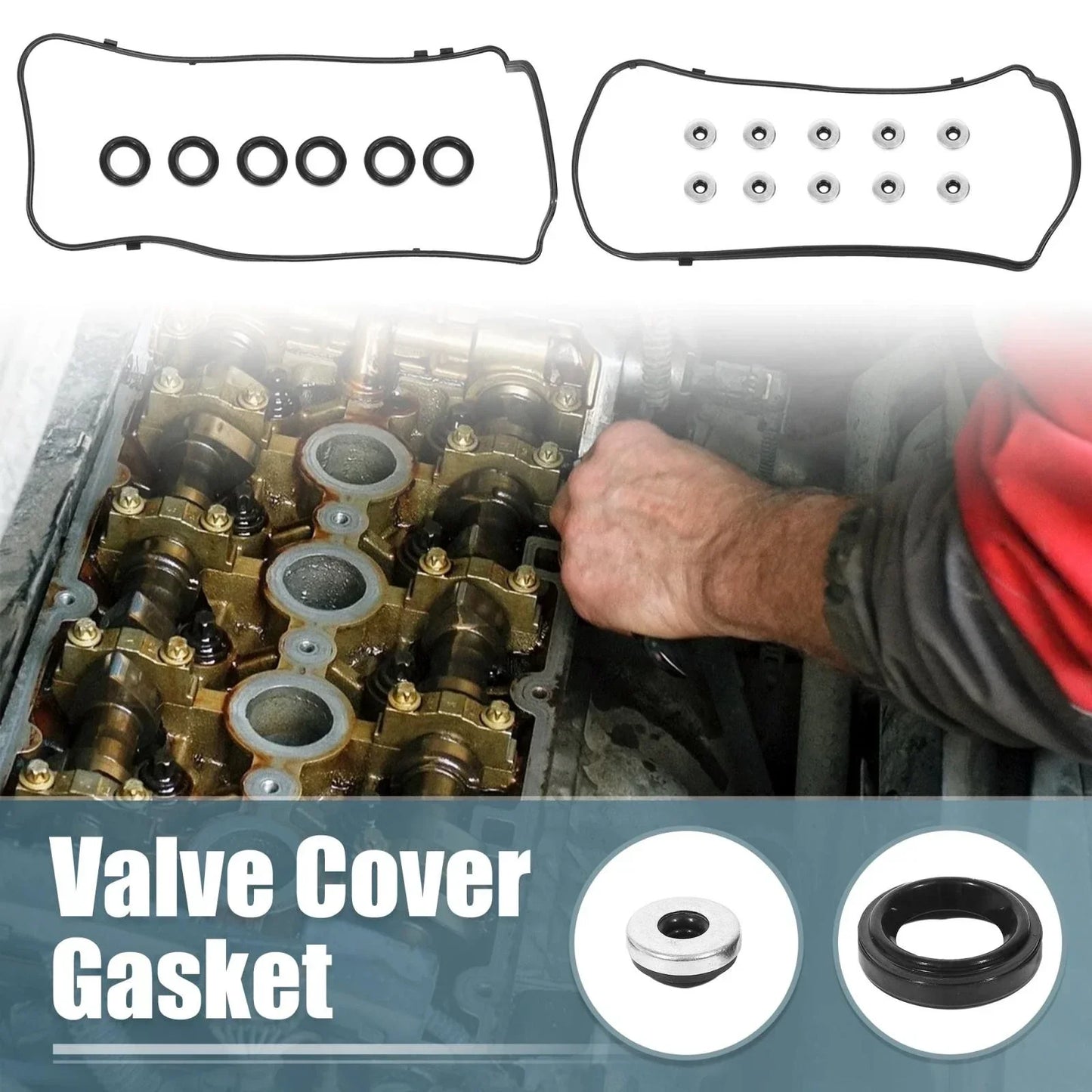 Engine Valve Cover Gaskets for Acura Honda Accord Odyssey 3.5L 3.7L (2003-2023)