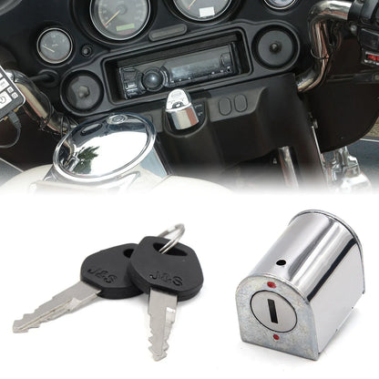 Stainless Steel Motorcycle Steering Lock with 2 Keys for Honda CG125 (2000-2023)
