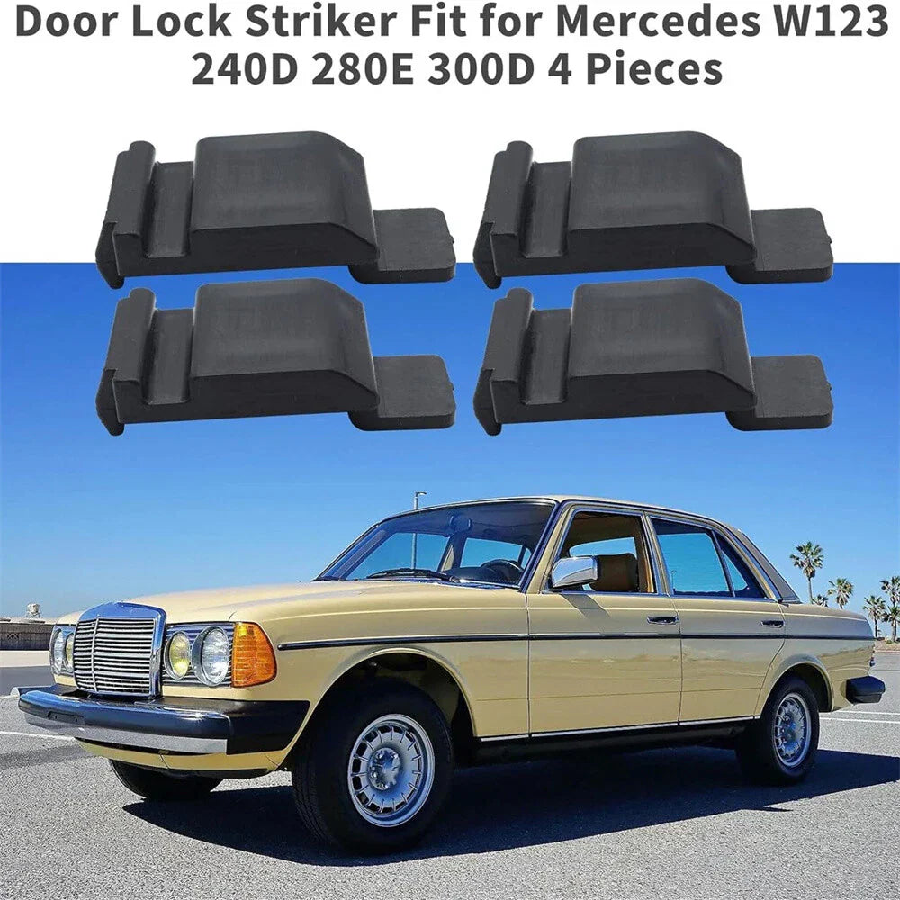 4pcs Car Door Lock Striker for Mercedes-Benz W123 240D 280E 300D (1976-1985)