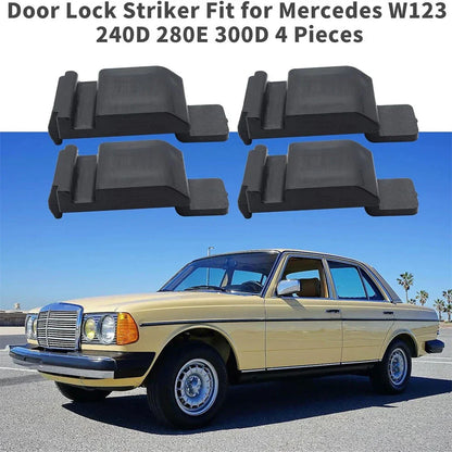 4pcs Car Door Lock Striker for Mercedes-Benz W123 240D 280E 300D (1976-1985)