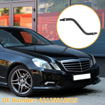 Vent Line Hose for Mercedes-Benz E350 3.5L 2010-2016 (A2125010525) Rubber Black