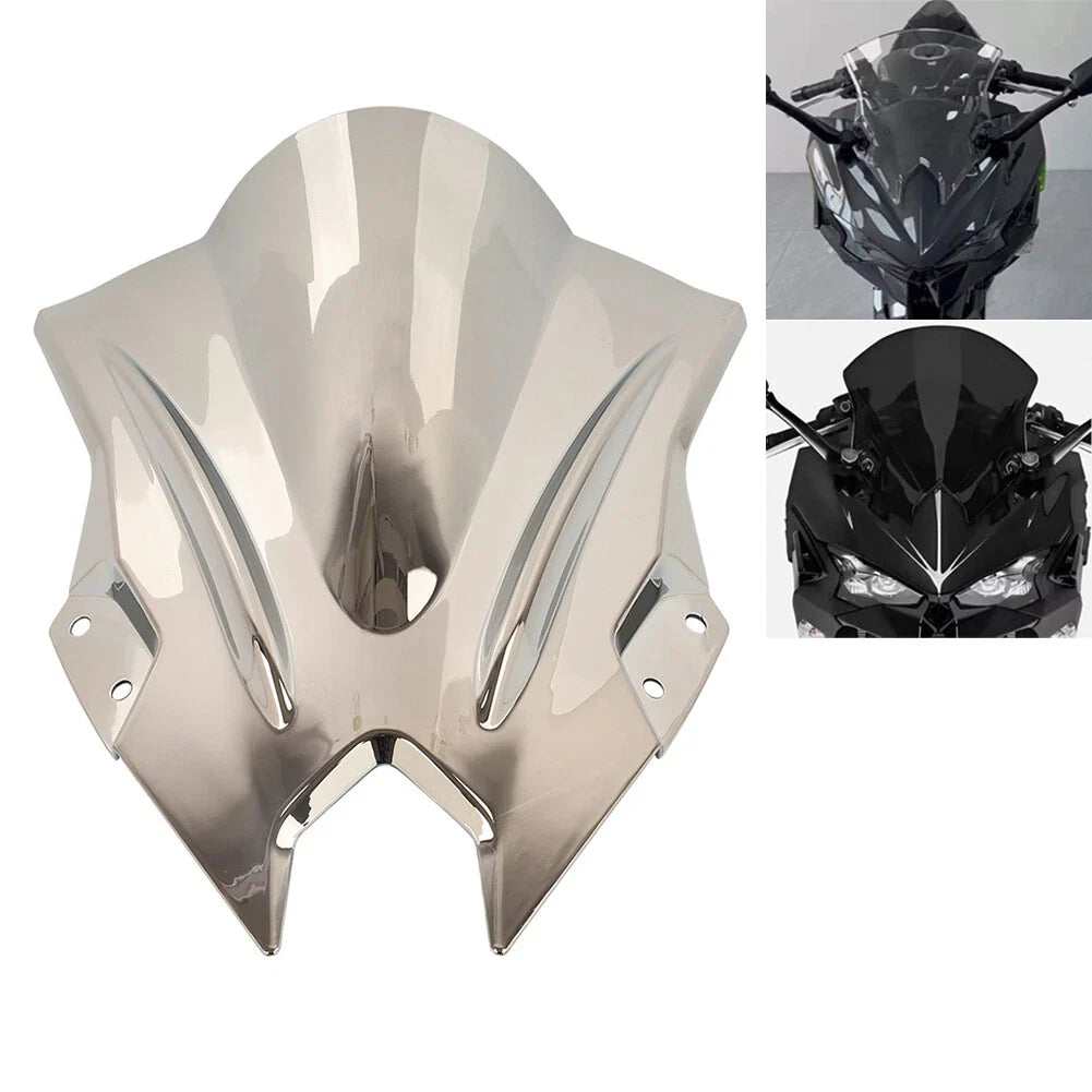 Silver Front Windshield for Kawasaki NINJA500 SE (2024-2025)