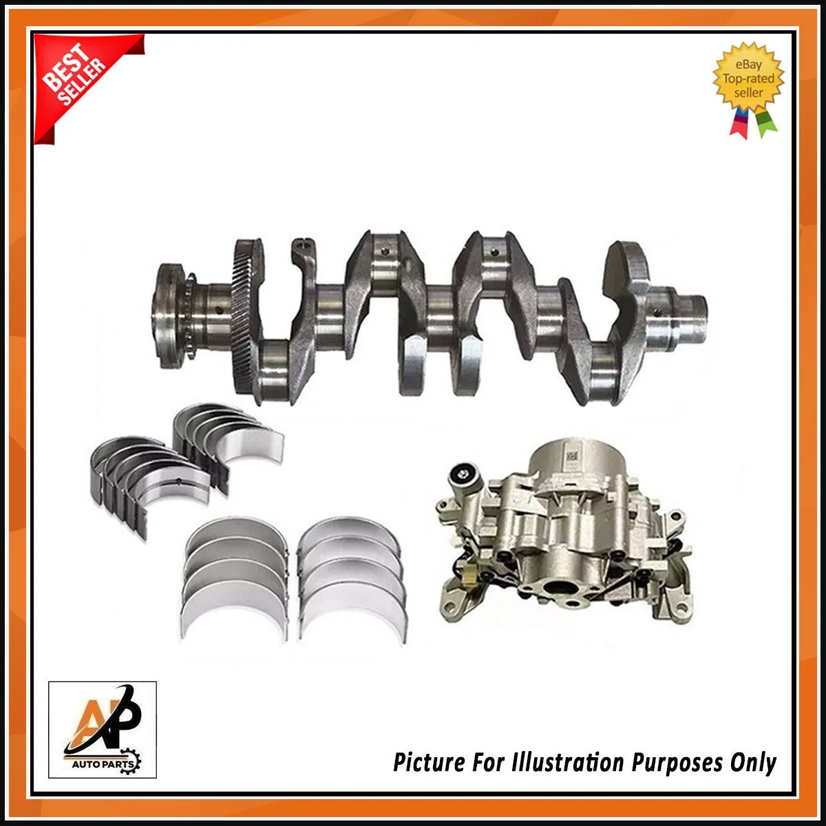 Crankshaft Replacement with Rebuild Kit for Land Rover Jaguar 2.0 204DTD (2010–2019)