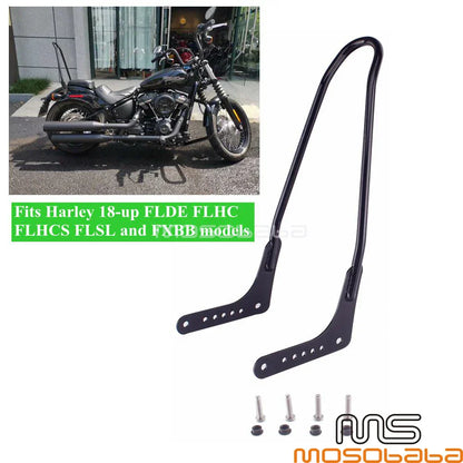 Tall Sissy Bar for Harley Softail Deluxe FLDE, FXST, Street Bob FXBB (2018-2023)