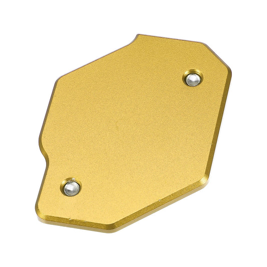 Aluminum Alloy Motorcycle Kickstand Pad for Honda - Black Yellow