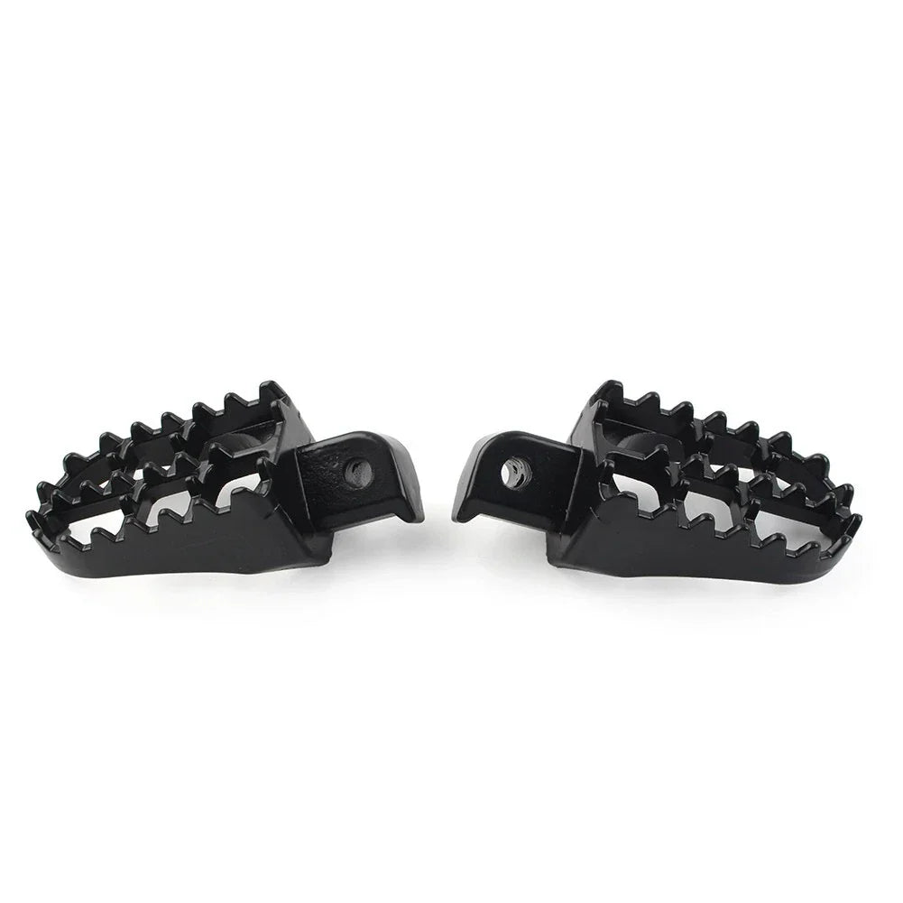 CNC Wide Foot Pegs Rear Set Pedals for Universal Motorcycle Bike Black
