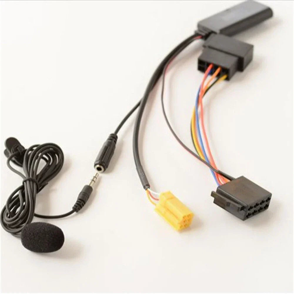 Bluetooth 5.0 Aux Cable Microphone Adapter for Fiat Grande Punto, Alfa Romeo 159