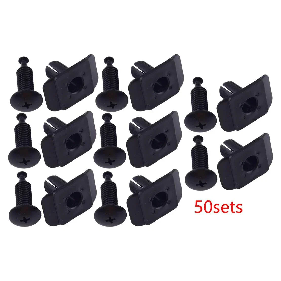 50pcs Bumper Cover Grille Mounting Kit for Mazda RX7 RX8 MX6 (1983-2002)