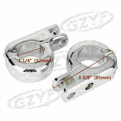 1.25" Highway Footpegs Mounts for Harley & Yamaha