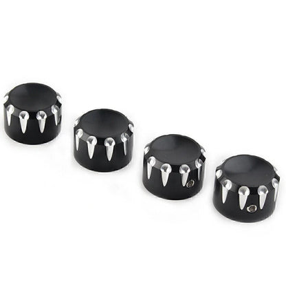 4 x Black Engine Screw Topper Cover Head Bolt Caps for Harley 883