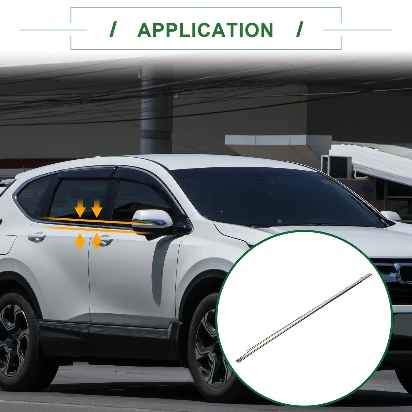 Front Right Weatherstrip Window Seal for Honda CR-V (2017-2020)