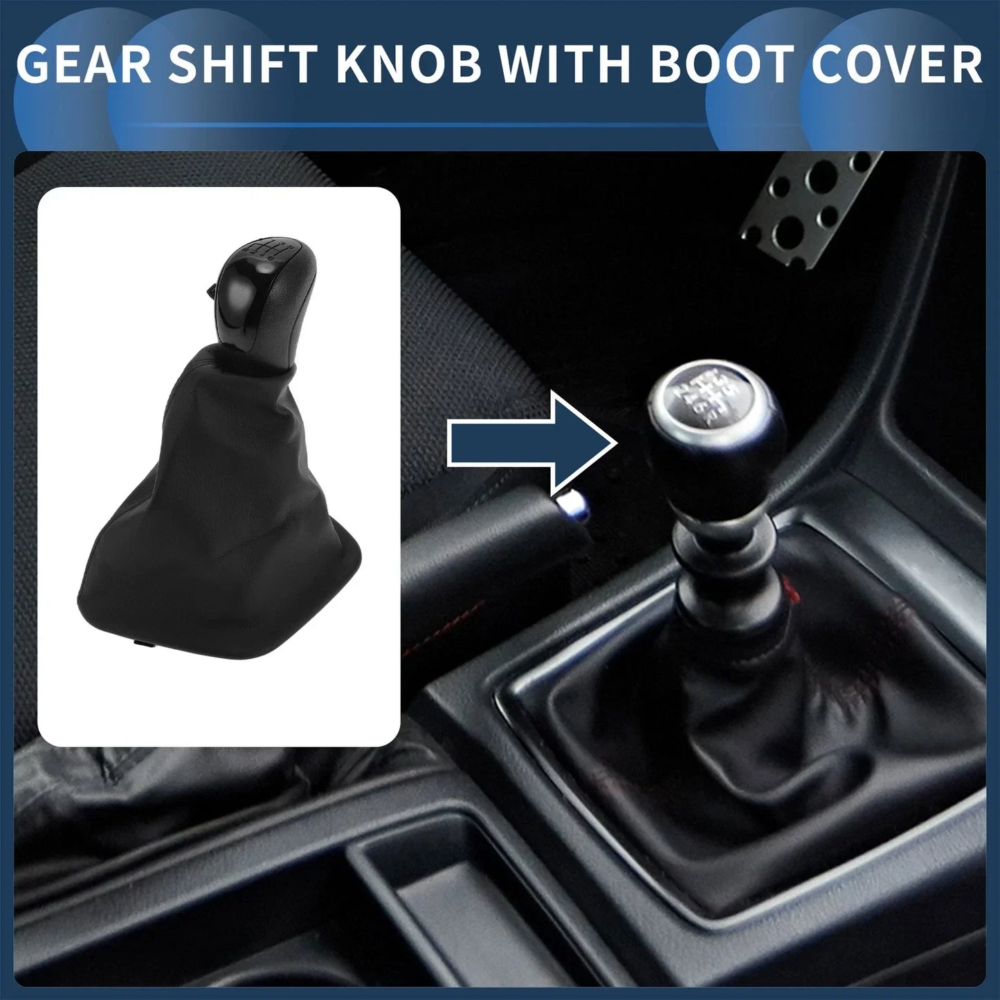 6 Speed Gear Shifter Knob & Cover for Mercedes Benz Sprinter W906 (2006-2018)