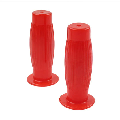 7/8" Easy-Hold Hand Grips for Vintage Motorcycle Handlebars - Red