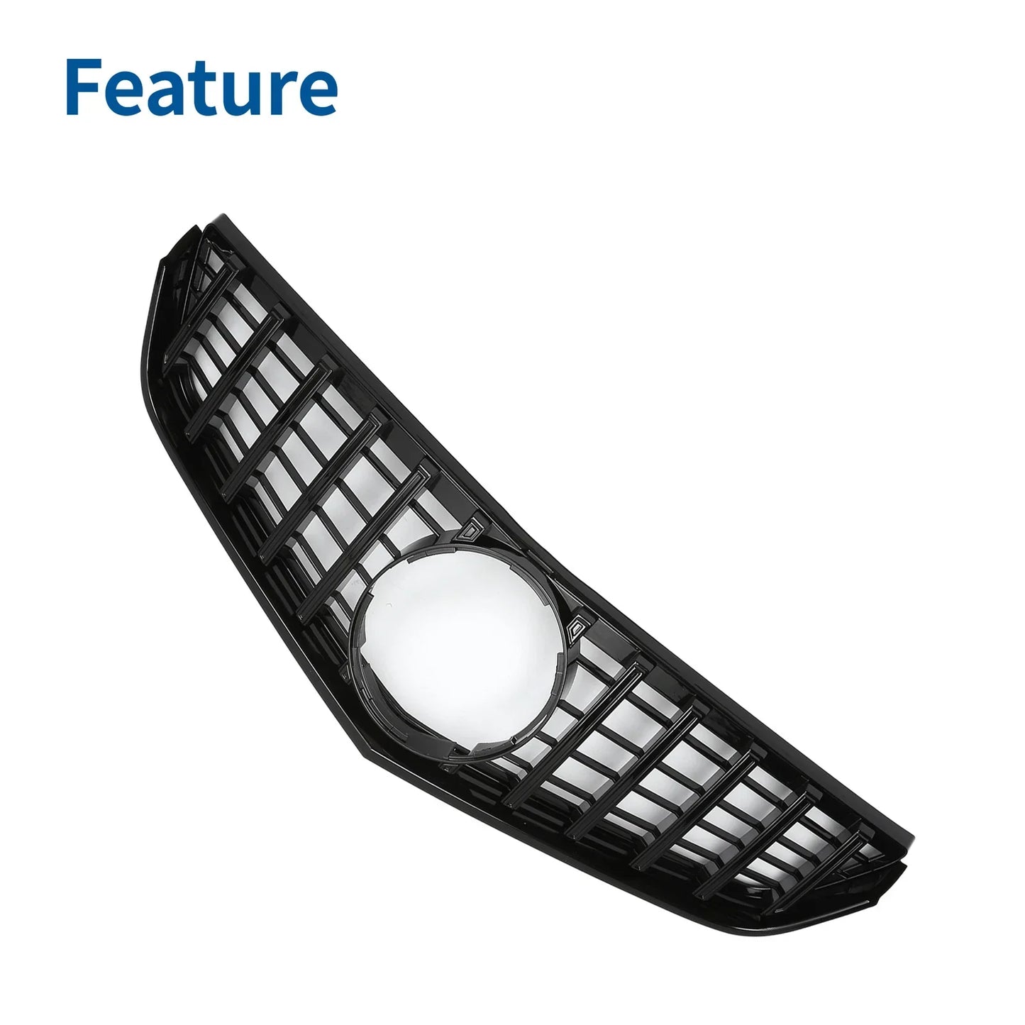 Front Upper Bumper Grille for Mercedes-Benz E250 (2011-2013) Black