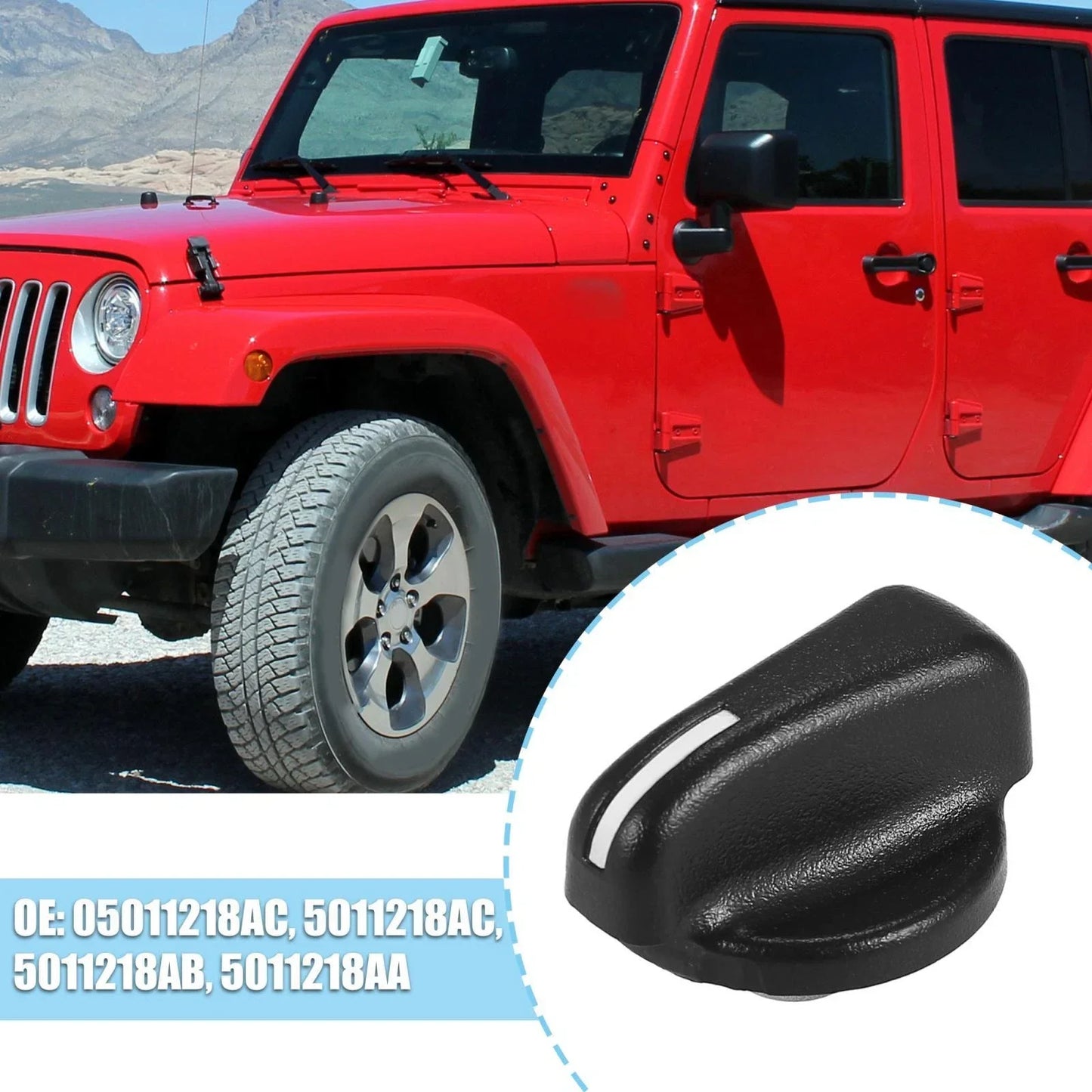 AC Heater Blower Fan Control Knob Switch for Dodge Ram 3500 Van (2002-2009)