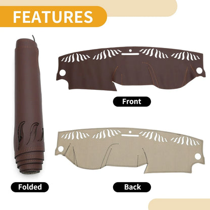 Dashboard Cover Mat for Mercedes-Benz C-Class 2011-2013 Brown