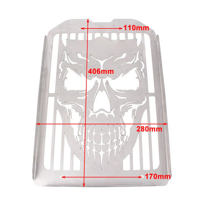 Skull Polished Radiator Grille for Kawasaki Vulcan VN1500 VN1600 (1996-2008)