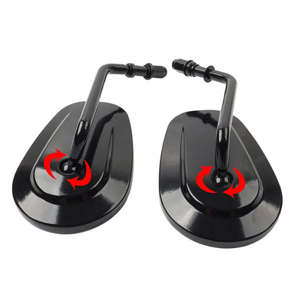 Black Rear View Side Mirrors for Harley-Davidson Sportster XL 1200 883 (2004-2023)
