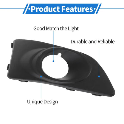 Front Right Fog Light Grill for Chevrolet Aveo (2011-2014) Black 1 x Piece