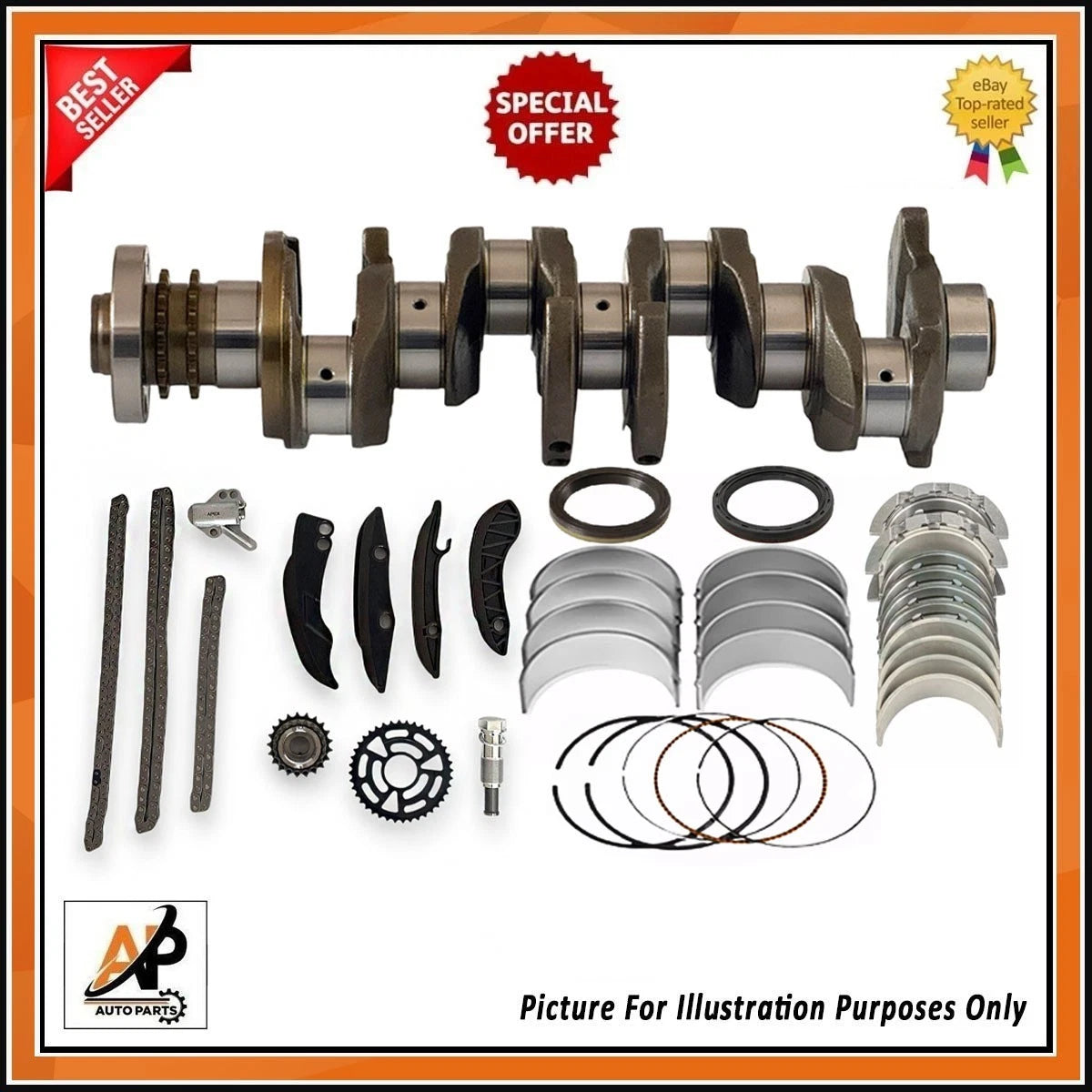 Crankshaft Rebuild Parts Kit for Mini Cooper BMW 2.0 N47D20 (2007–2015)