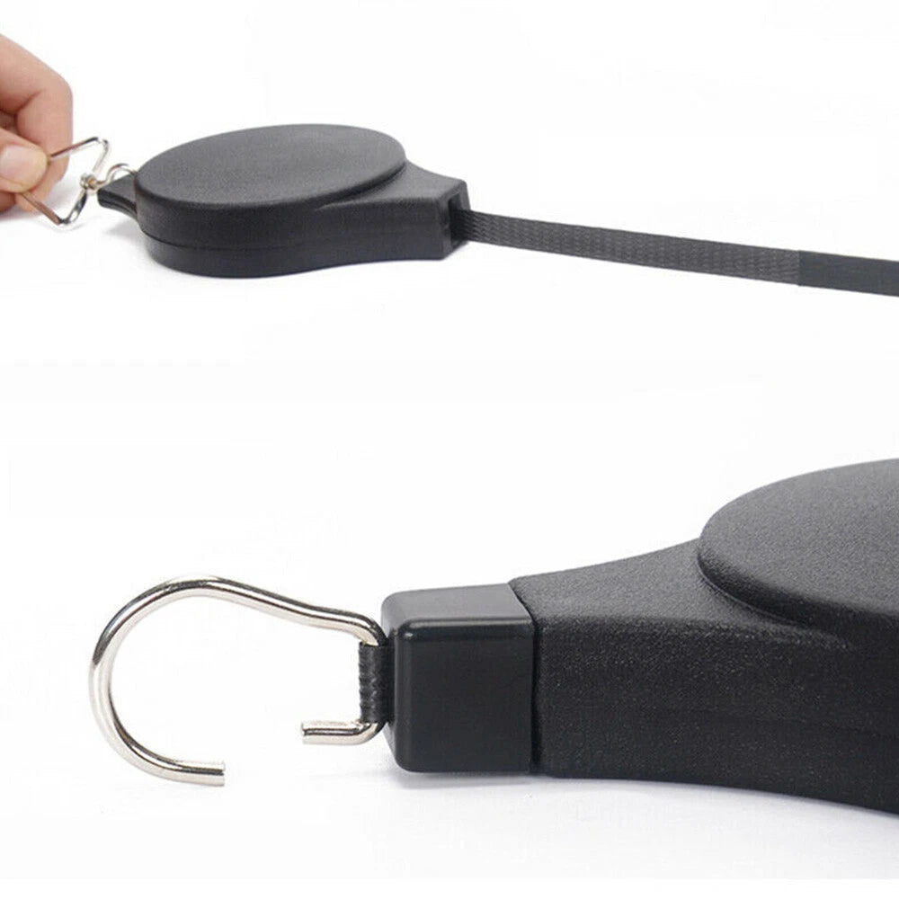 3 x Retractable Plant Hangers Auto Lock Adjustable Hook