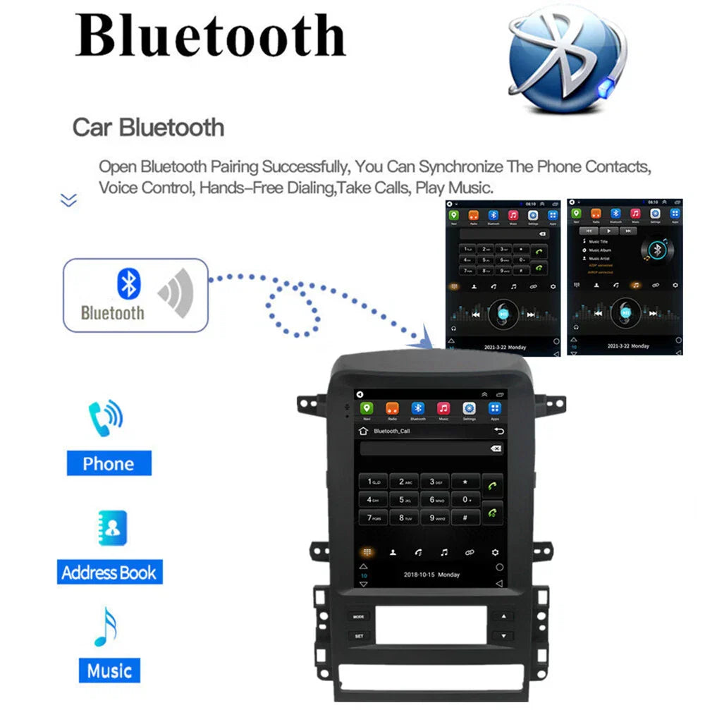 9.7" Carplay Stereo Radio GPS Nav Head Unit for 2006-2010 Chevrolet Captiva