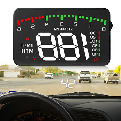 3.5" HUD Head Up Display OBD II Speedometer for A900