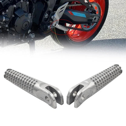 Silver Front Rider Footpeg Footrest Pedals for Yamaha MT09 SP (2021-2023)