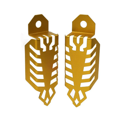 Universal Fork Dust Shock Absorber Spring Covers for ATV Off Road Gold