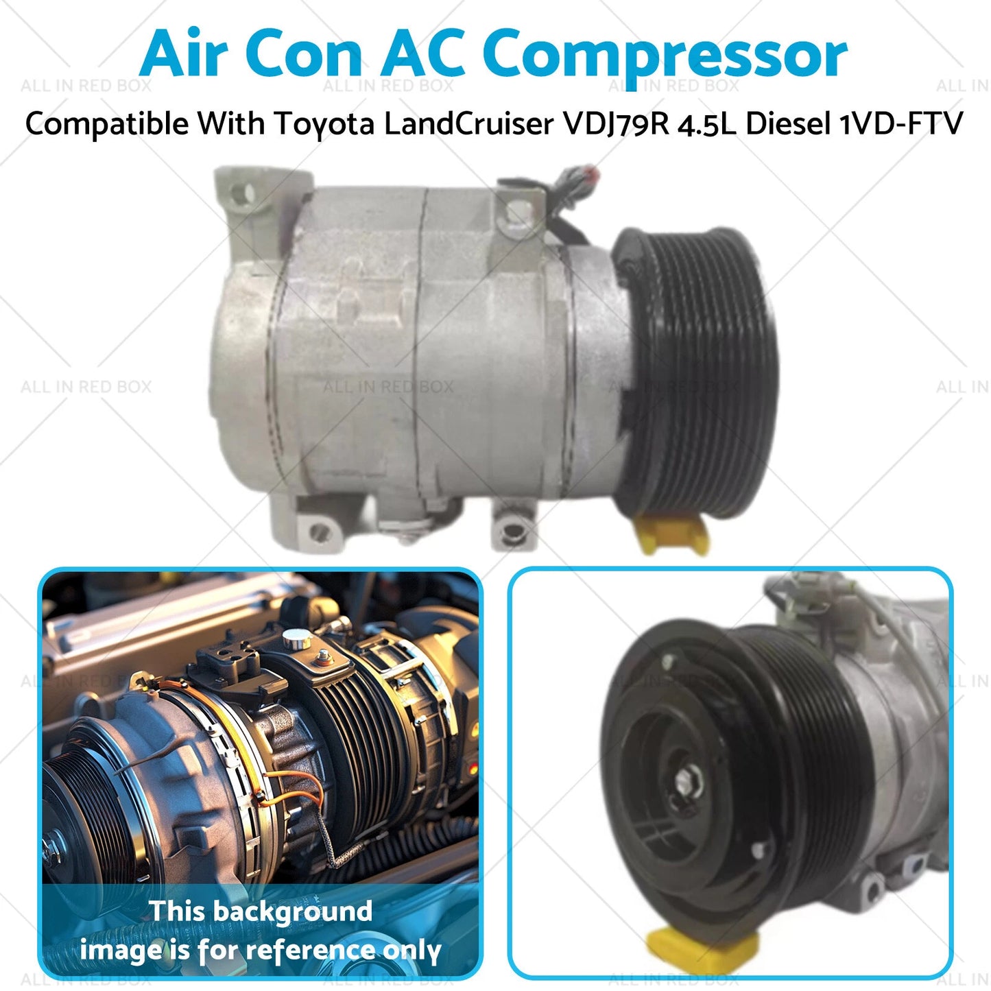 AC Compressor for Toyota LandCruiser VDJ79R 4.5L Diesel (2007-2023)