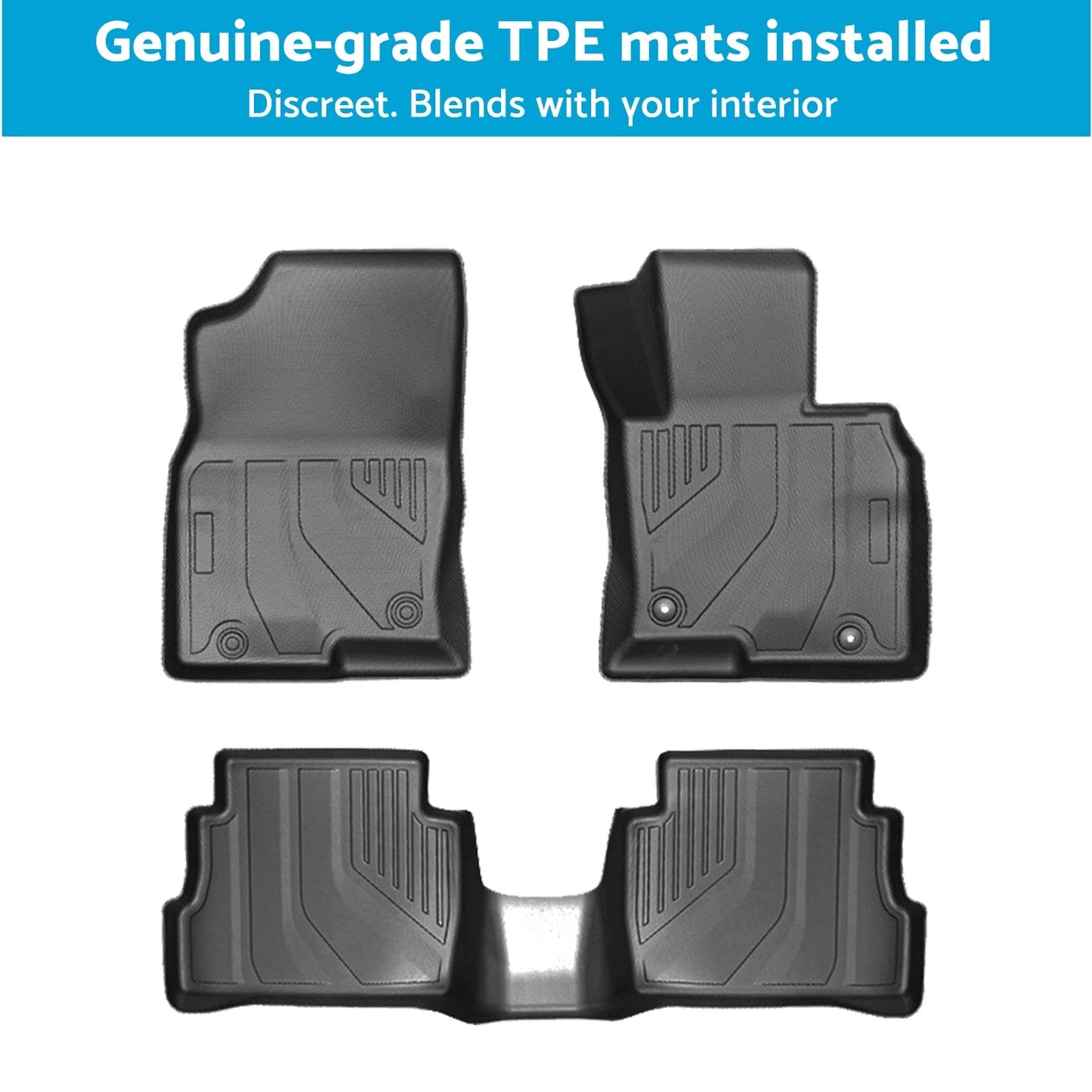3 Pcs Anti-Slip TPE Floor Mats for Mazda CX-5 (2017 - Present)