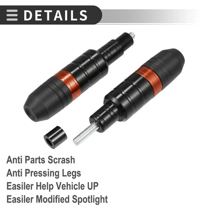Motorcycle Frame Slider Exhaust Anti-Crash Protector for Honda  2 x Orange