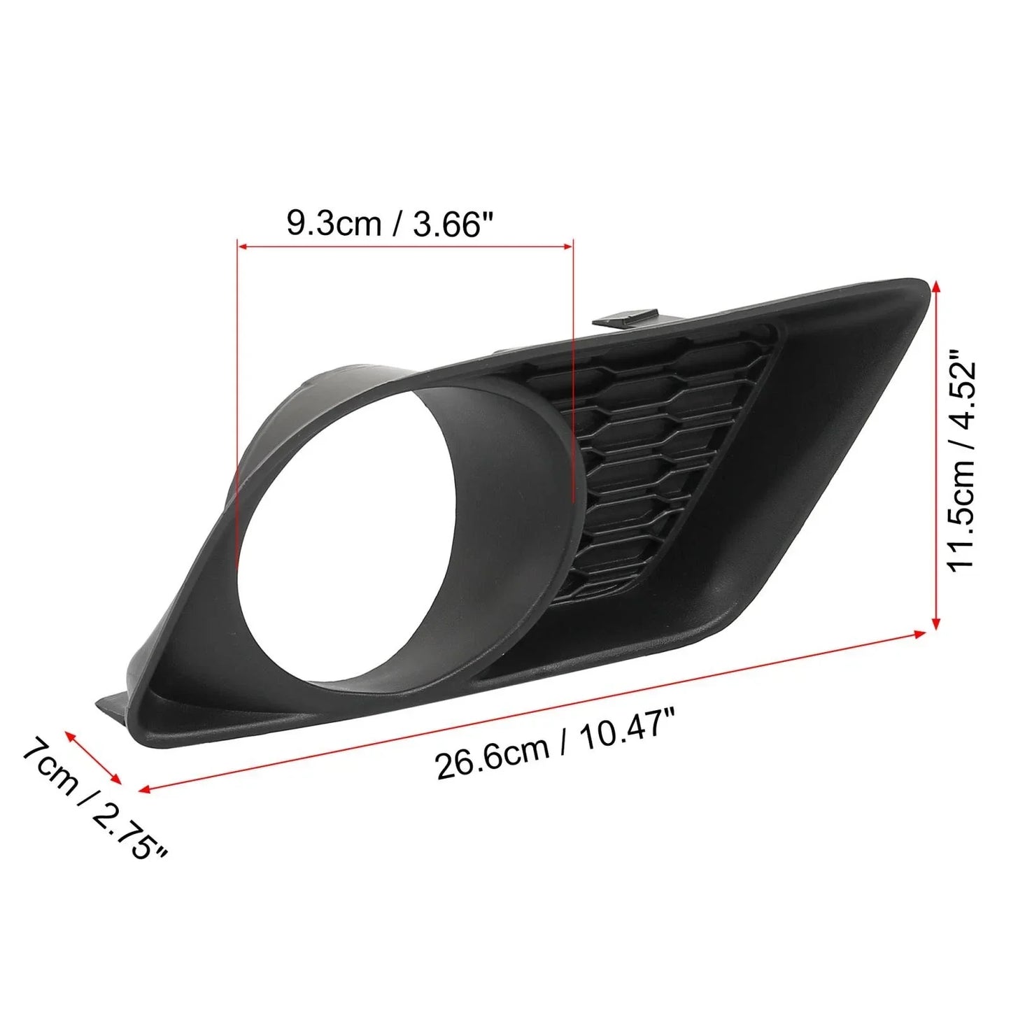 Dodge Charger Front Bumper Right Side Fog Light Grille Cover for 2006-2010