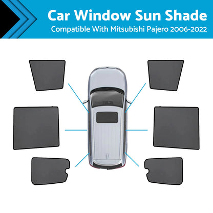 UV Blocking Magnetic Window Shades for Mitsubishi Pajero (2006-2022)