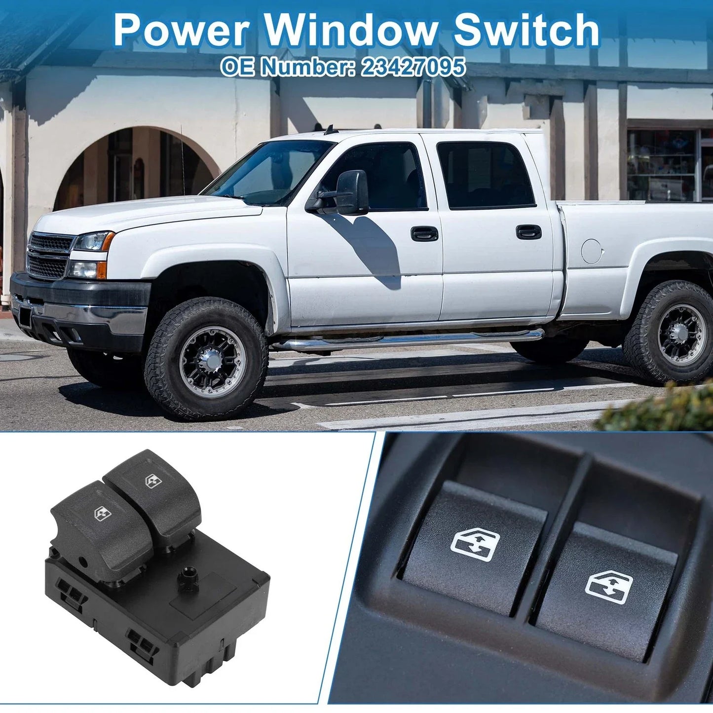 Power Window Switch for Chevrolet Silverado 1500 2500 3500 (2007-2014)