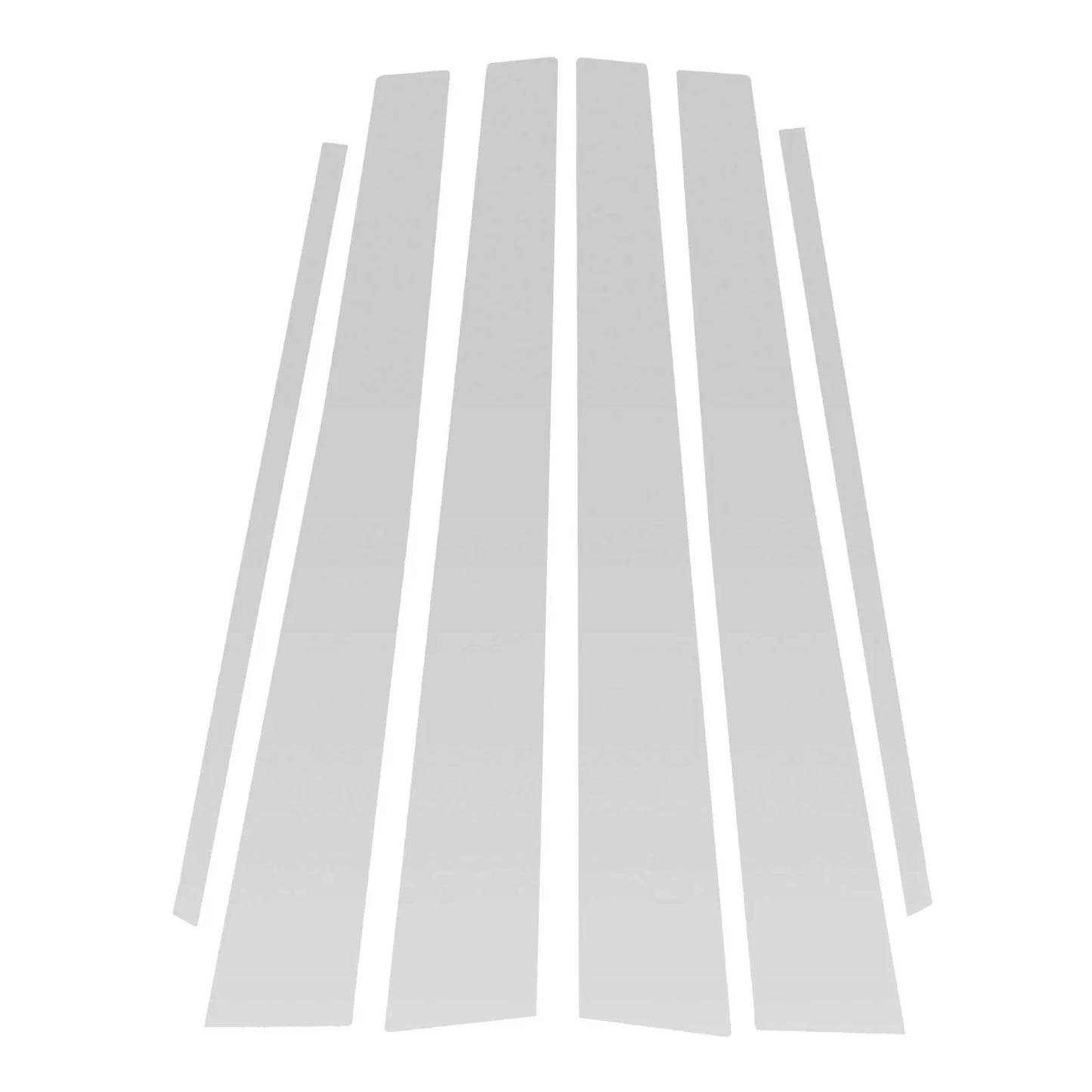 6 Pcs Door Pillar Window Trim for Lexus GS (1998-2005) Silver Tone