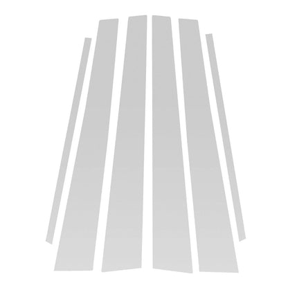 6 Pcs Door Pillar Window Trim for Lexus GS (1998-2005) Silver Tone