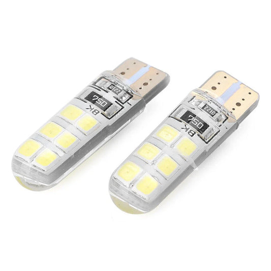 10 x T10 W5W 12SMD LED Canbus Light Bulbs for Car - 6000K White