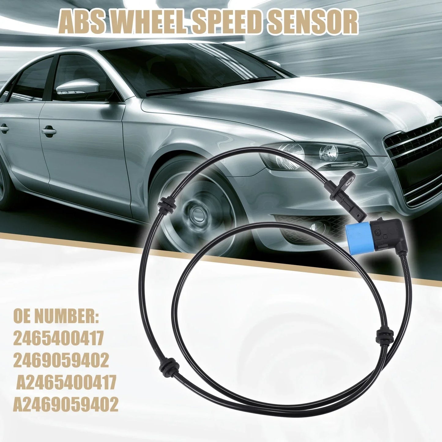 Rear Left Right ABS Wheel Speed Sensors for Mercedes-Benz (2003-2010)