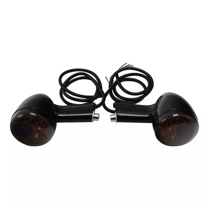 Black LED Amber Rear Turn Signals for Harley Sportster XL (1992-2022)