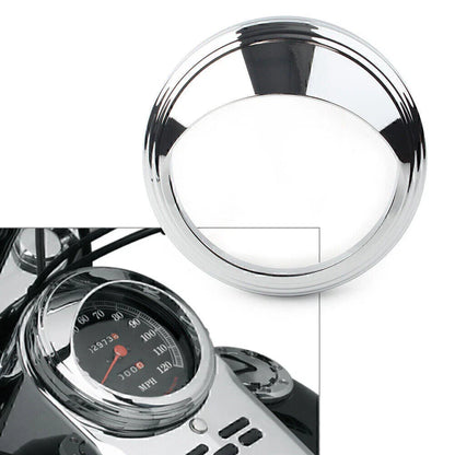 1 Pc Aluminum Chrome Trim Ring Visor Cover for Harley 5" Speedometer