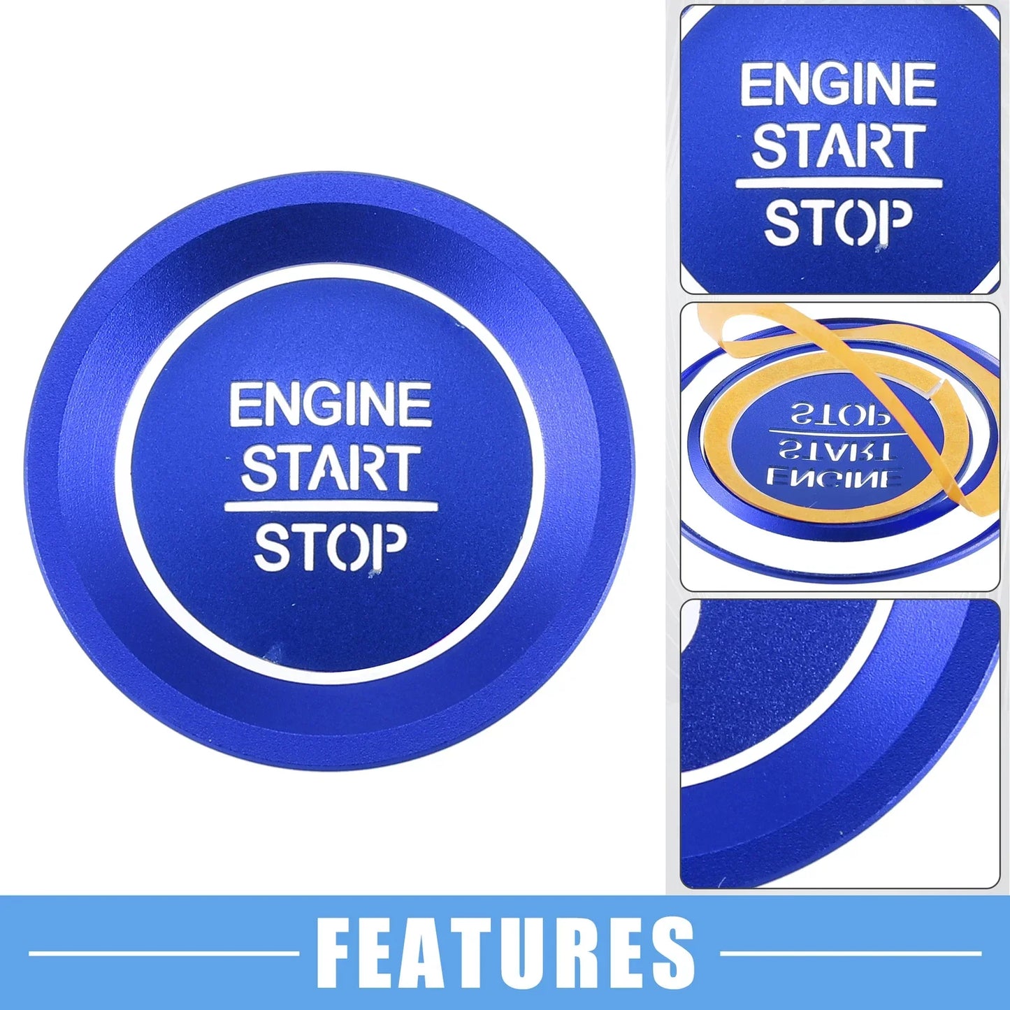 Engine Start Stop Ignition Button Trim Decal for Honda Accord (2018-2022)