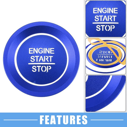 Engine Start Stop Ignition Button Trim Decal for Honda Accord (2018-2022)