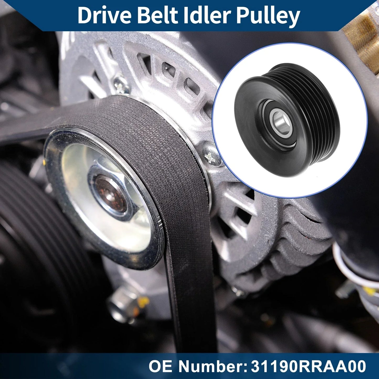 Drive Belt Idler Pulley for Honda Civic (2002-2011) 1 x Pulley