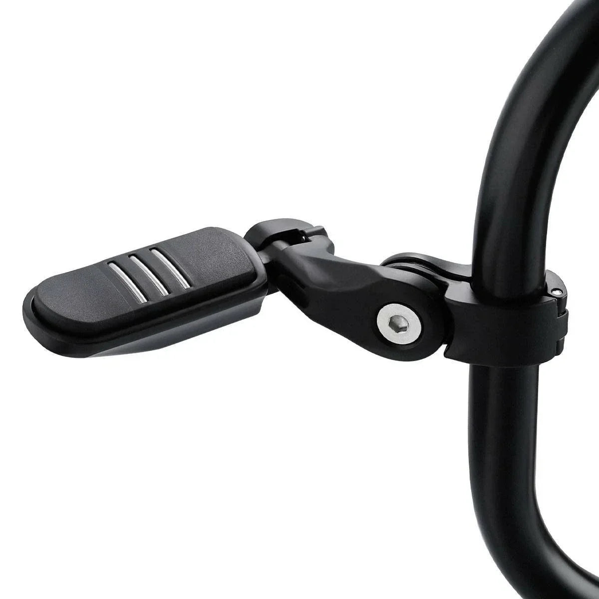 1-1/4" Matte Black Short Angled Highway Bar Footpeg Clamps for Car Model