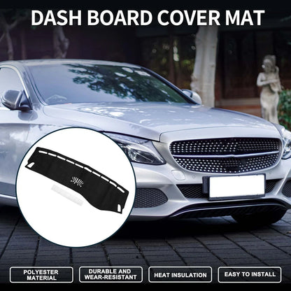 Dashboard Cover Mat for Mercedes Benz GLC 2016-2022 Sun Protector Black