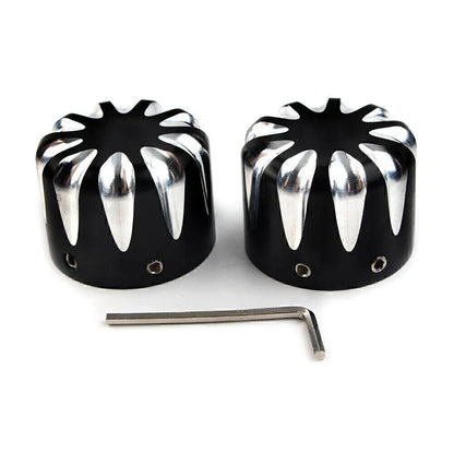 CNC Cut Front Axle Cap Nut Cover for Harley Electra Glide & Sportster (All)